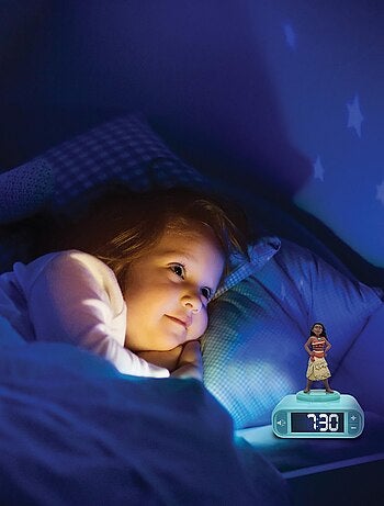 Vaiana Luz nocturna Reloj despertador con sonidos