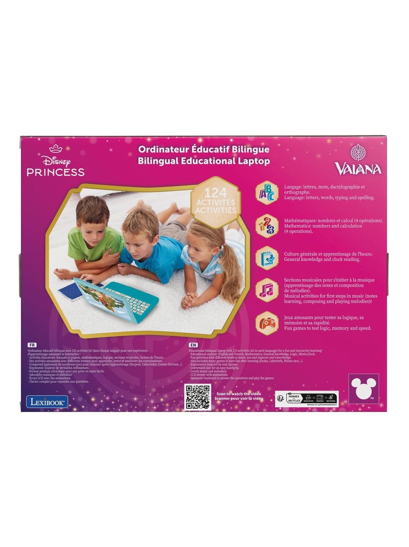 Vaiana puertoátil Educativo Bilingüe con 124 actividades (EN/FR) Azul - Kiabi
