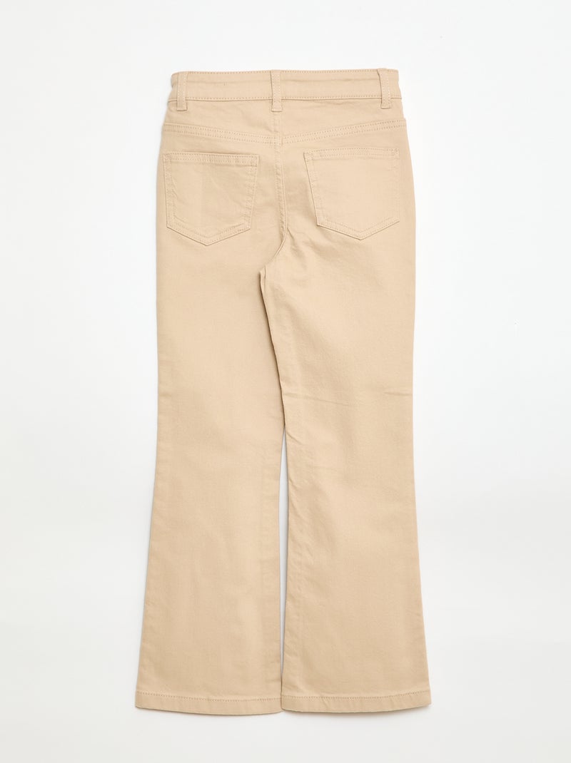 Vaquero acampanado clásico Beige - Kiabi