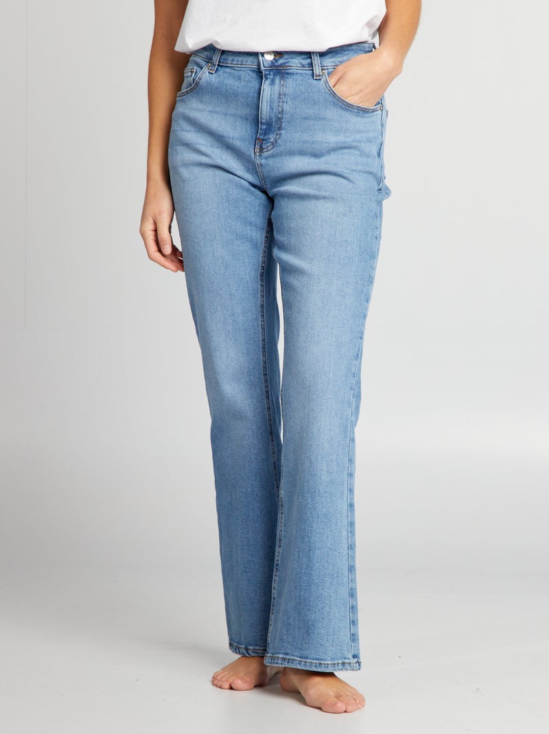 Vaquero acampanado con 5 bolsillos - L28 AZUL - Kiabi