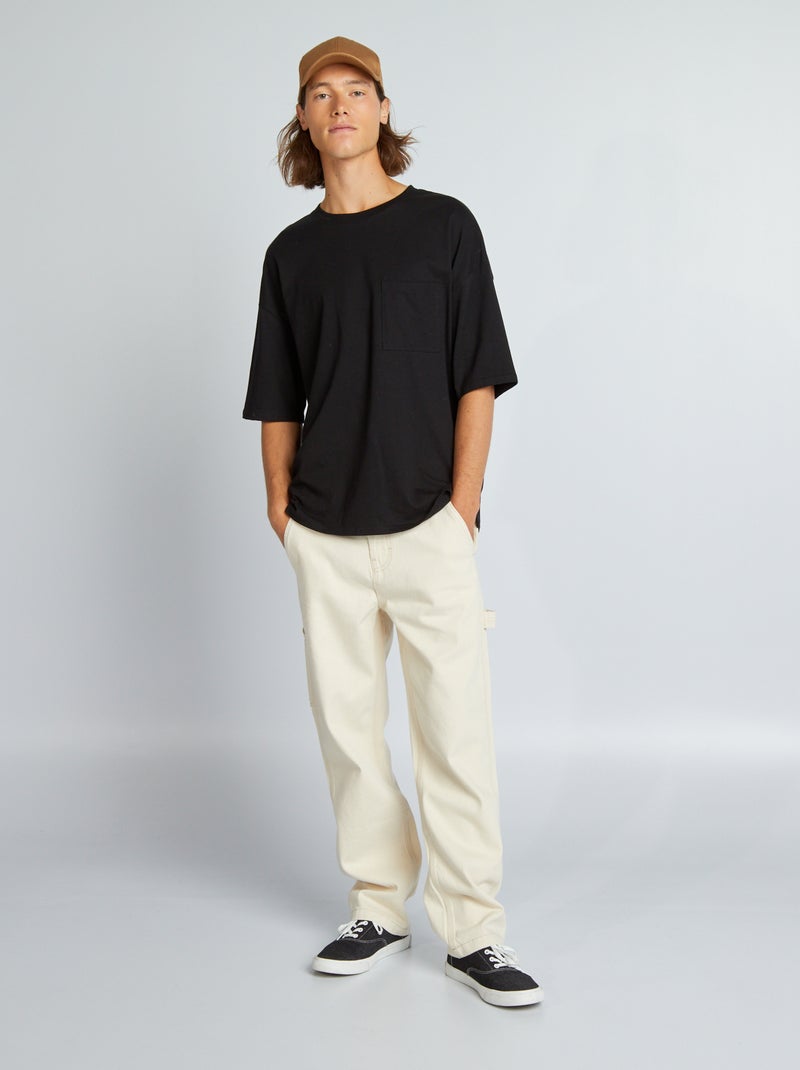 Vaquero ancho BEIGE - Kiabi