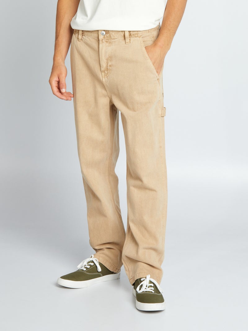 Vaquero ancho BEIGE - Kiabi