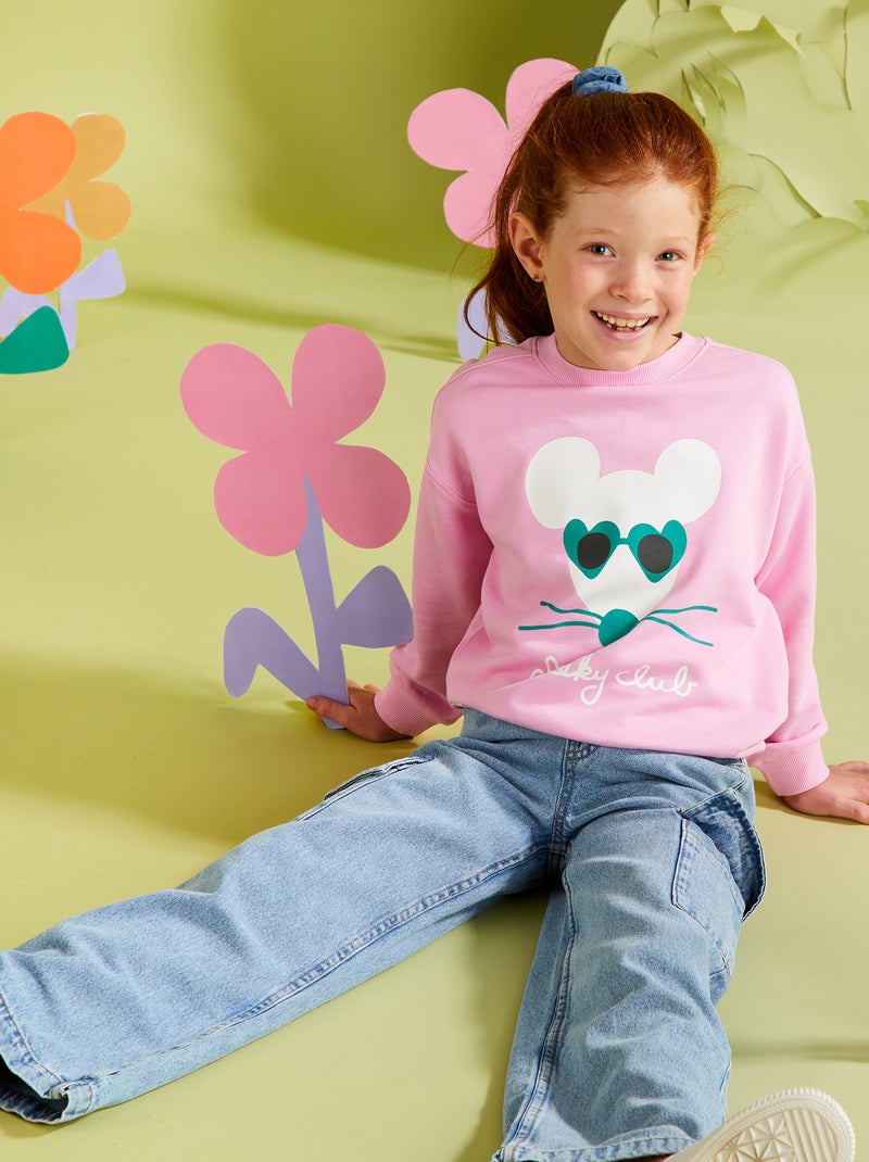 Vaquero ancho cintura elástica AZUL - Kiabi