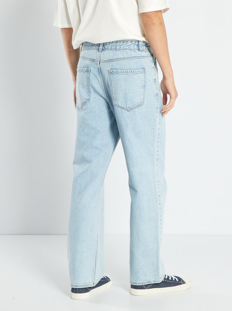 Vaquero Ancho De Tiro Alto 5 Bolsillos - Gris - - 18.00