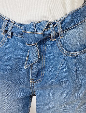 Vaquero ancho con cinturón - Kiabi