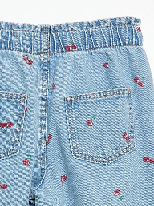 Vaquero ancho con estampado fantasía - Kiabi