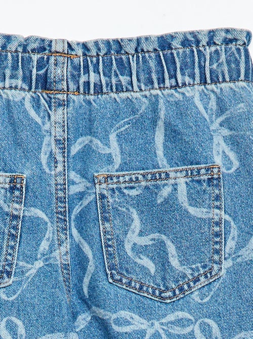 Vaquero ancho con estampado fantasía - Kiabi