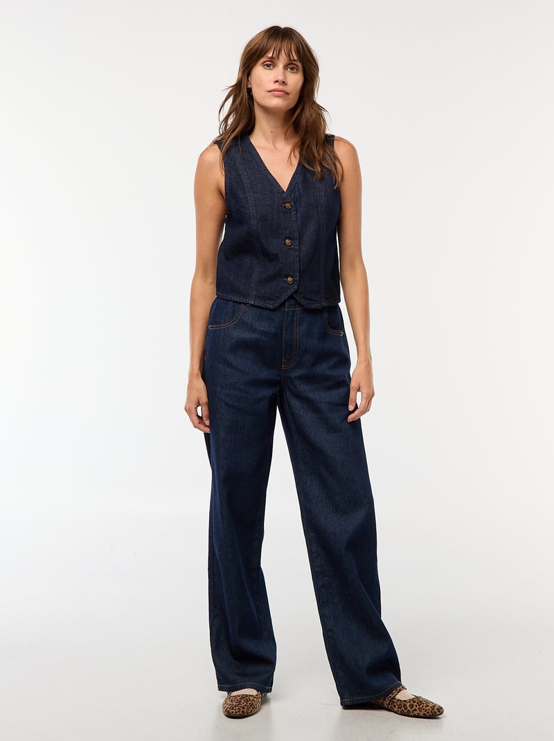 Vaquero ancho corte baggy Azul - Kiabi