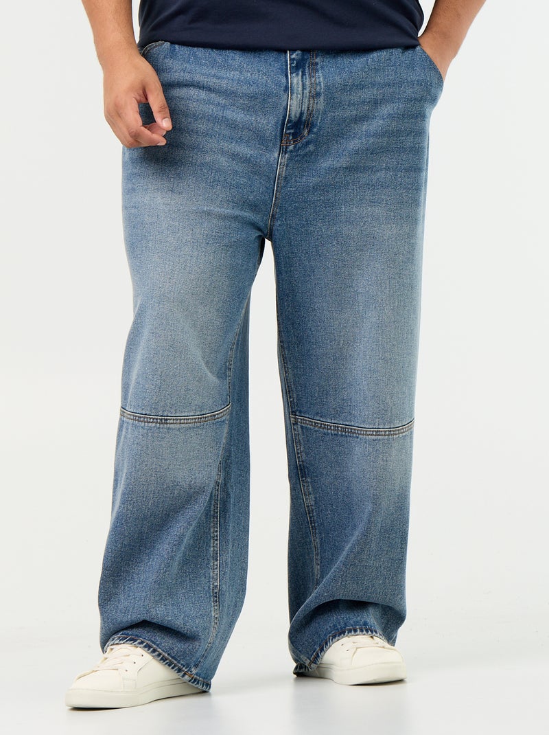 Vaquero ancho corte carpenter Azul - Kiabi