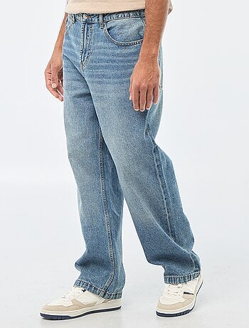 Vaquero ancho / corte relajado con 5 bolsillos