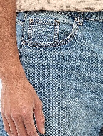 Vaquero ancho / corte relajado con 5 bolsillos