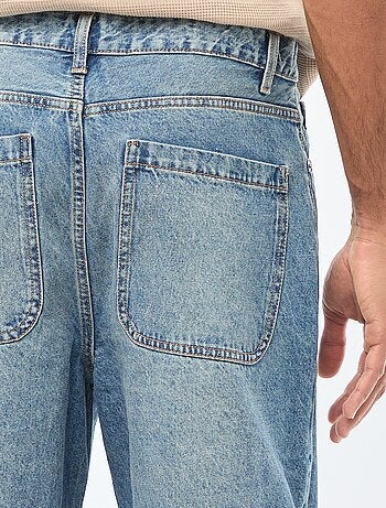 Vaquero ancho / corte relajado con 5 bolsillos