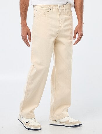 Vaquero ancho / corte relajado con 5 bolsillos