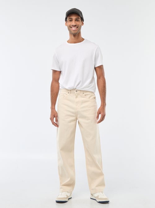 Vaquero ancho / corte relajado con 5 bolsillos - Kiabi