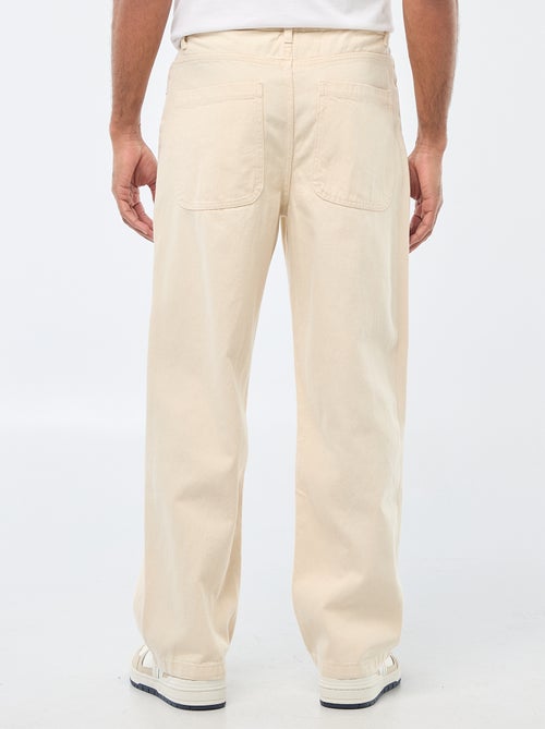 Vaquero ancho / corte relajado con 5 bolsillos - Kiabi