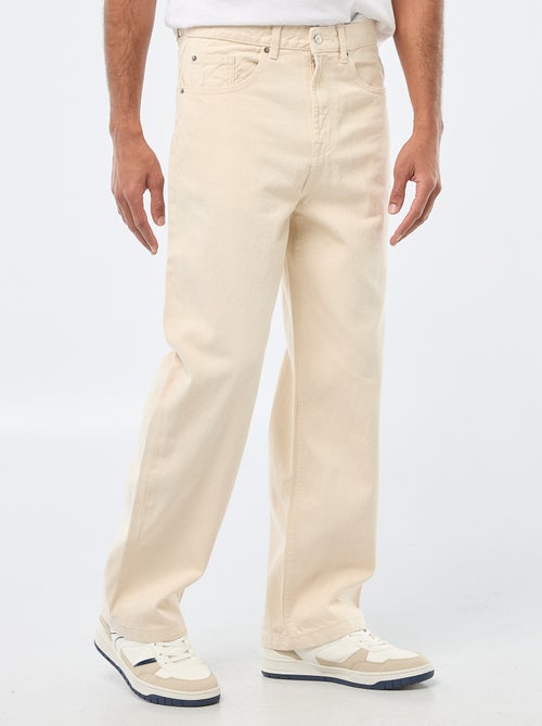 Vaquero ancho / corte relajado con 5 bolsillos - Kiabi