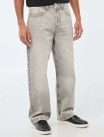 Vaquero ancho / corte relajado con 5 bolsillos