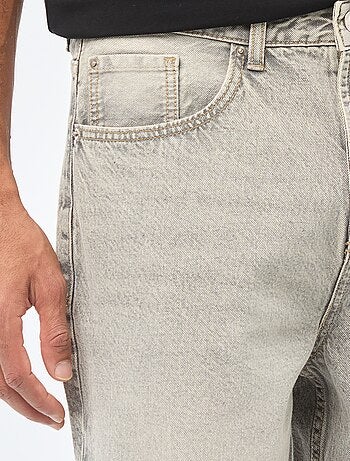 Vaquero ancho / corte relajado con 5 bolsillos