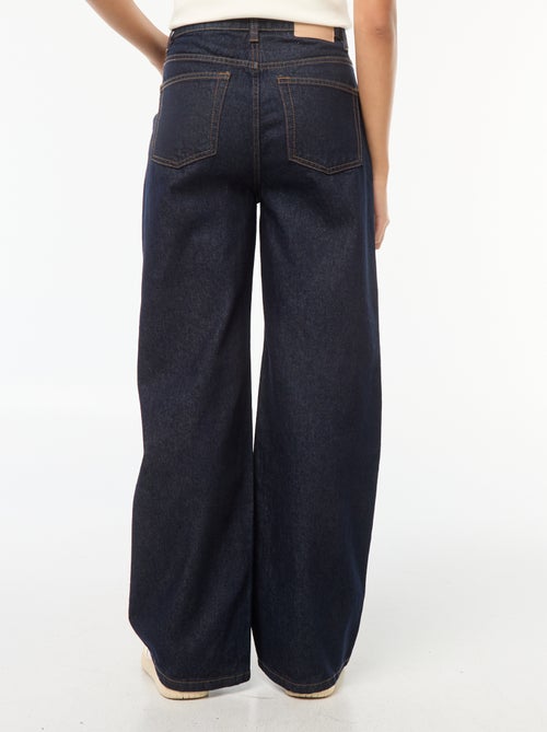 Vaquero ancho de tiro alto 5 bolsillos - Kiabi