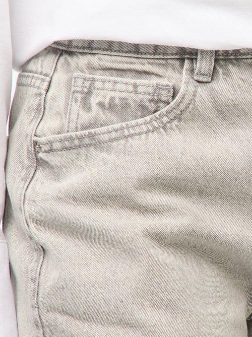 Vaquero ancho de tiro alto 5 bolsillos - Kiabi