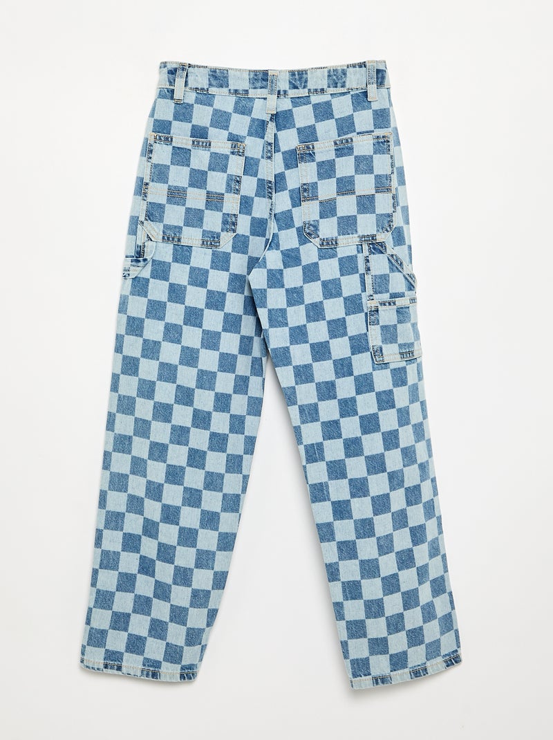 Vaquero ancho estilo carpintero Azul - Kiabi