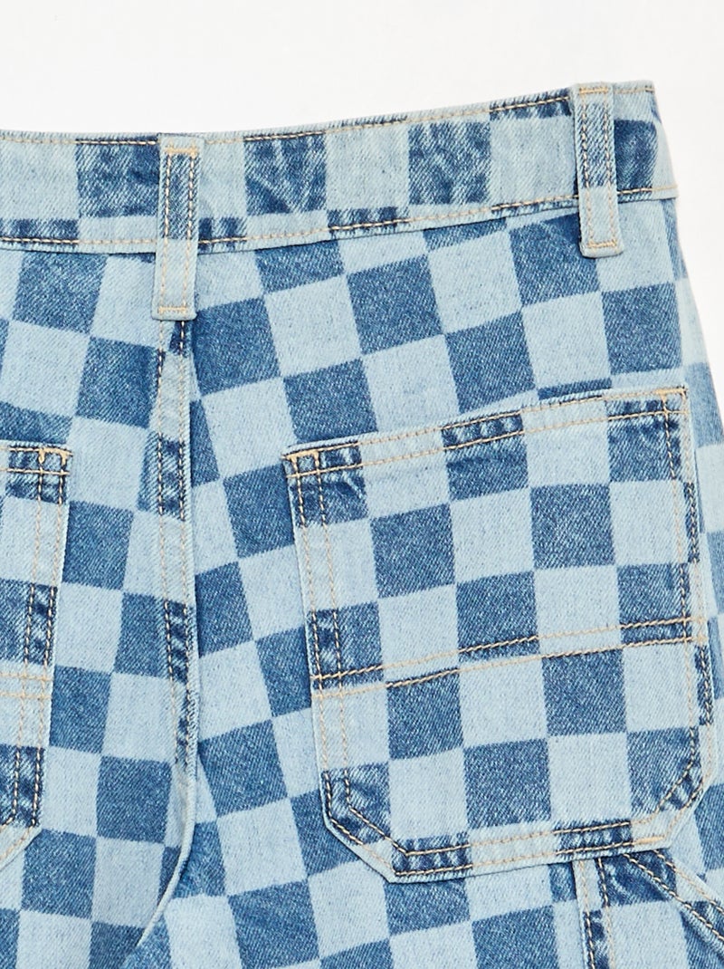 Vaquero ancho estilo carpintero Azul - Kiabi