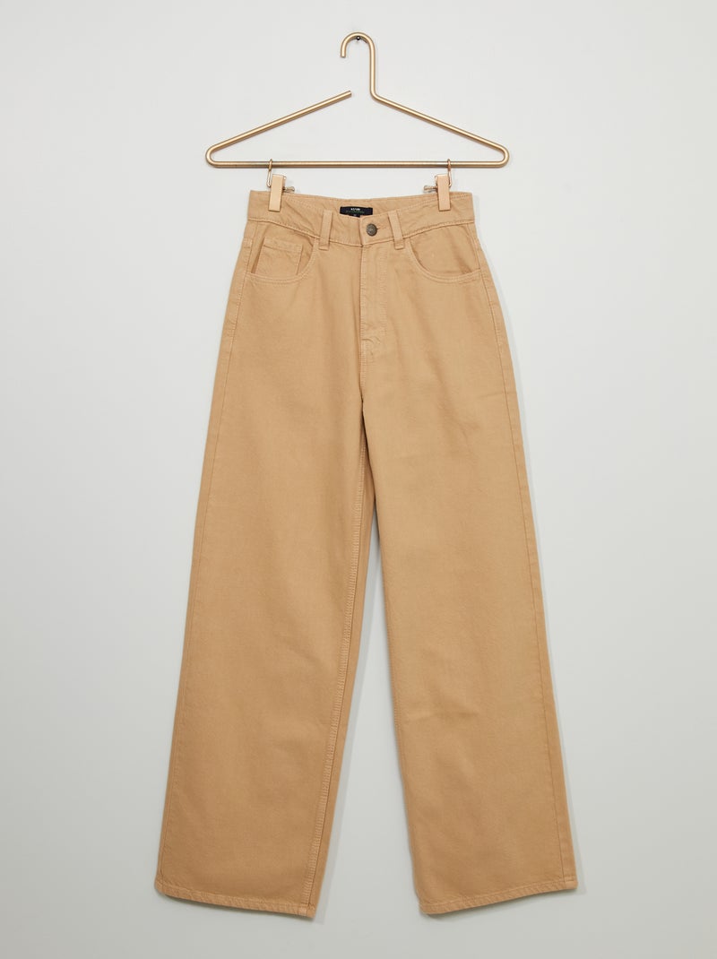 Vaquero ancho palazzo BEIGE - Kiabi