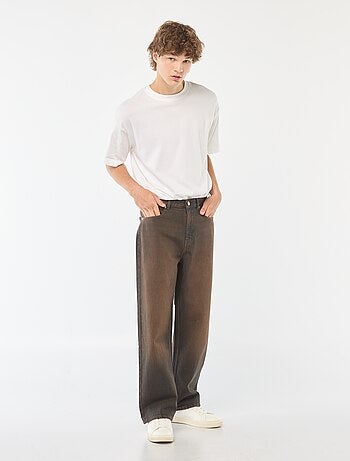 Vaquero ancho tipo baggy con 5 bolsillos