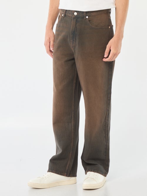 Vaquero ancho tipo baggy con 5 bolsillos - Kiabi