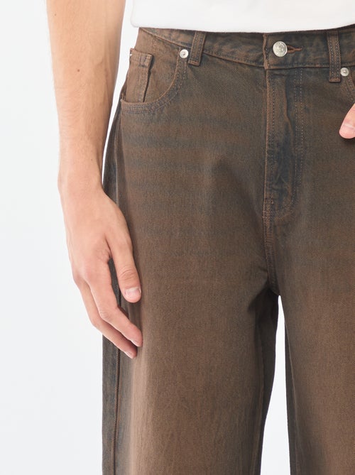 Vaquero ancho tipo baggy con 5 bolsillos - Kiabi