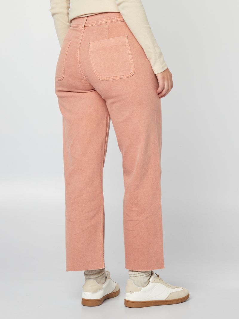 Vaquero ancho wide leg con cierre de botones de fantasía ROSA - Kiabi