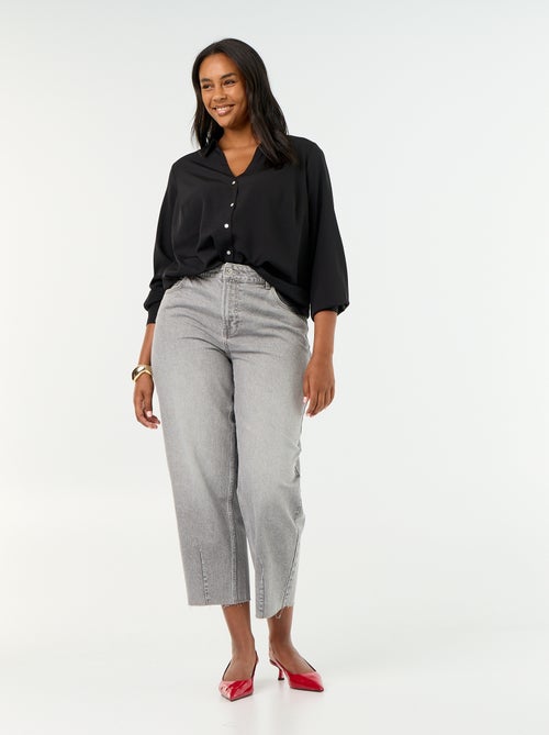 Vaquero ancho / wide leg de 5 bolsillos - Kiabi Vaquero ancho / wide leg de 5 bolsillos - Kiabi