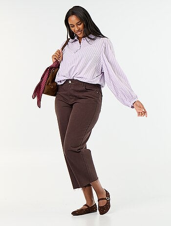 Vaquero ancho / wide leg de 5 bolsillos