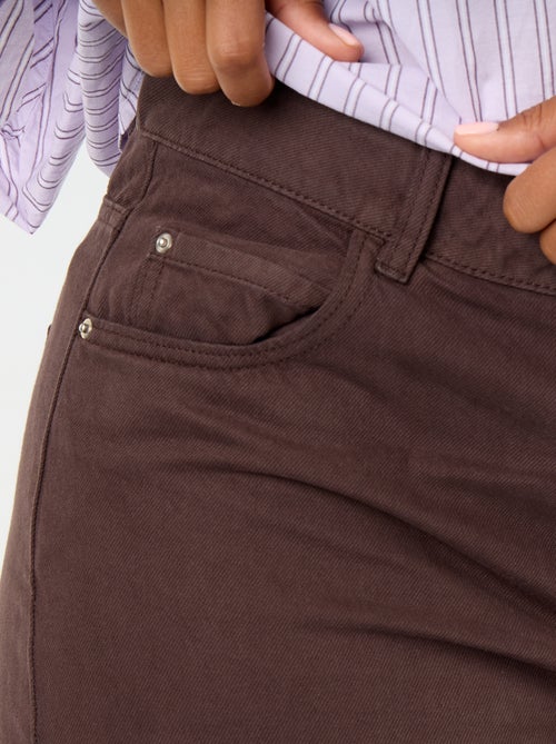 Vaquero ancho / wide leg de 5 bolsillos - Kiabi Vaquero ancho / wide leg de 5 bolsillos - Kiabi