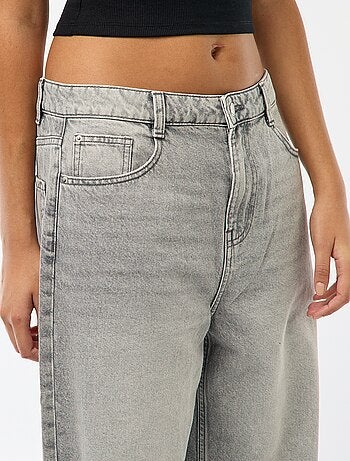 Vaquero baggy de tiro bajo con 5 bolsillos