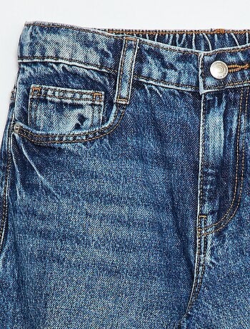 Vaquero baggy liso 5 bolsillos