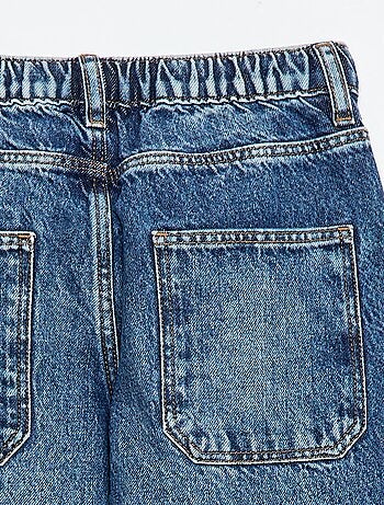 Vaquero baggy liso 5 bolsillos