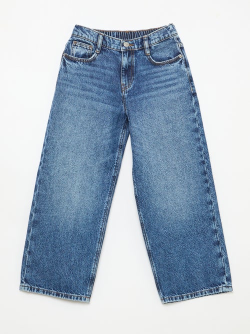 Vaquero baggy liso 5 bolsillos - Kiabi