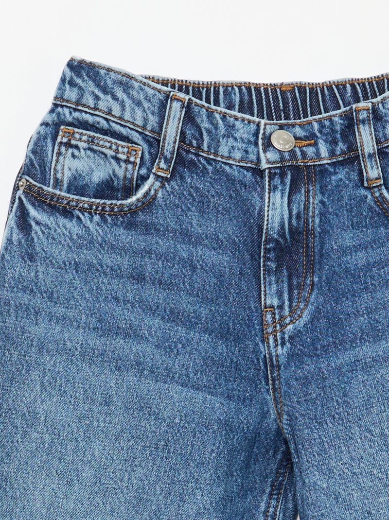 Vaquero baggy liso 5 bolsillos Azul - Kiabi