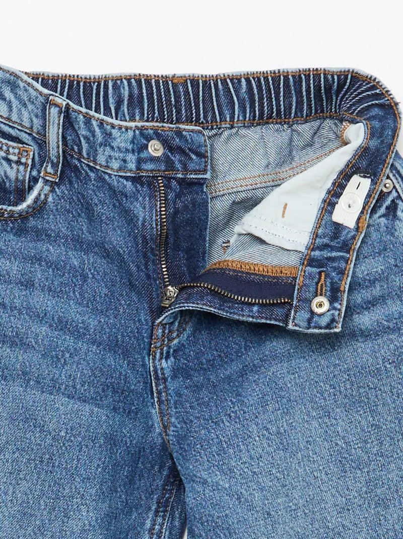 Vaquero baggy liso 5 bolsillos Azul - Kiabi