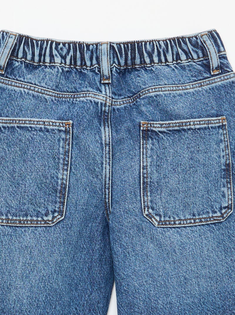 Vaquero baggy liso 5 bolsillos Azul - Kiabi
