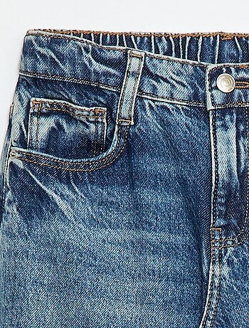 Vaquero baggy liso 5 bolsillos