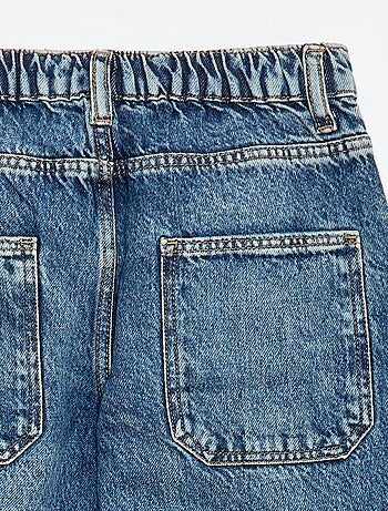 Vaquero baggy liso 5 bolsillos