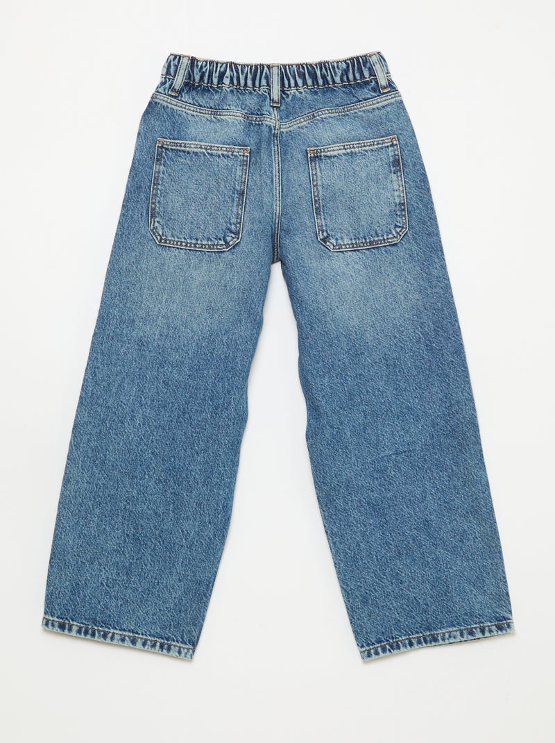 Vaquero baggy liso 5 bolsillos Azul - Kiabi