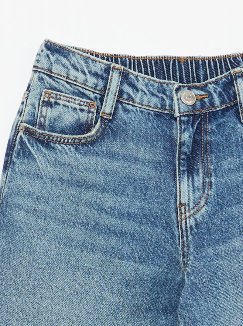 Vaquero baggy liso 5 bolsillos Azul - Kiabi