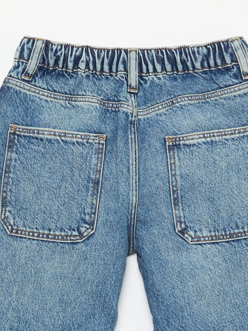 Vaquero baggy liso 5 bolsillos Azul - Kiabi