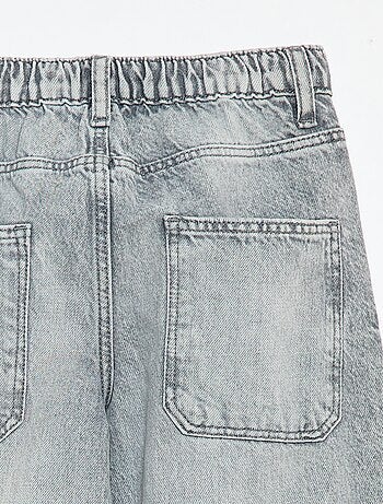 Vaquero baggy liso 5 bolsillos
