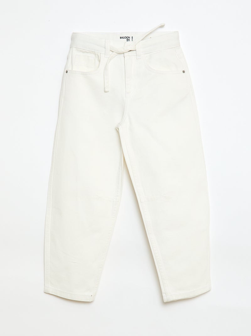 Vaquero barrel fit Blanco - Kiabi