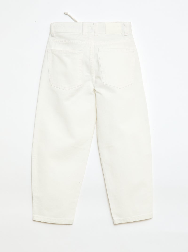 Vaquero barrel fit Blanco - Kiabi