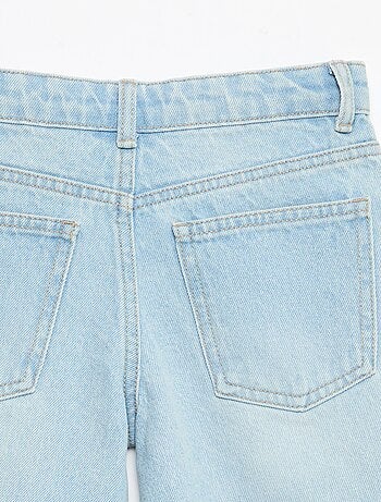 Vaquero bermuda slim fit elástico de algodón